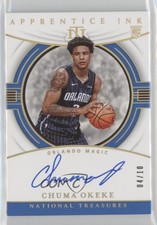 2019-20 Panini National Treasures Apprentice Ink Gold 4/10 Chuma Okeke Auto 6fs