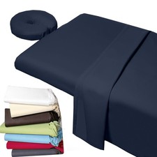 3PCS Massage Sheet Set Microfiber Spa Table Fitted Flat Face Cover