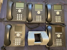 Lot Of 5 Avaya 9608G Gigabit IP Phone - Gray (700505424)