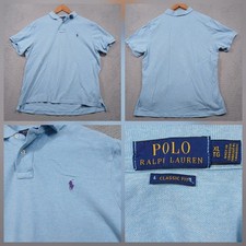 Polo Ralph Lauren Classic Fit Polo Shirt Men's XL Light Blue