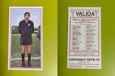 PROSDOCIMI CALCIATORI PANINI 1970/71 N 15 A E B NUOVE CON VELINA