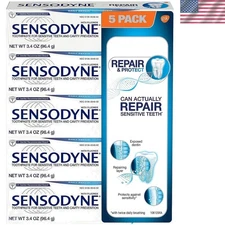 Effective Tooth Sensitivity Relief - 3.4 oz Repair & Protect Toothpaste (5 Pack)