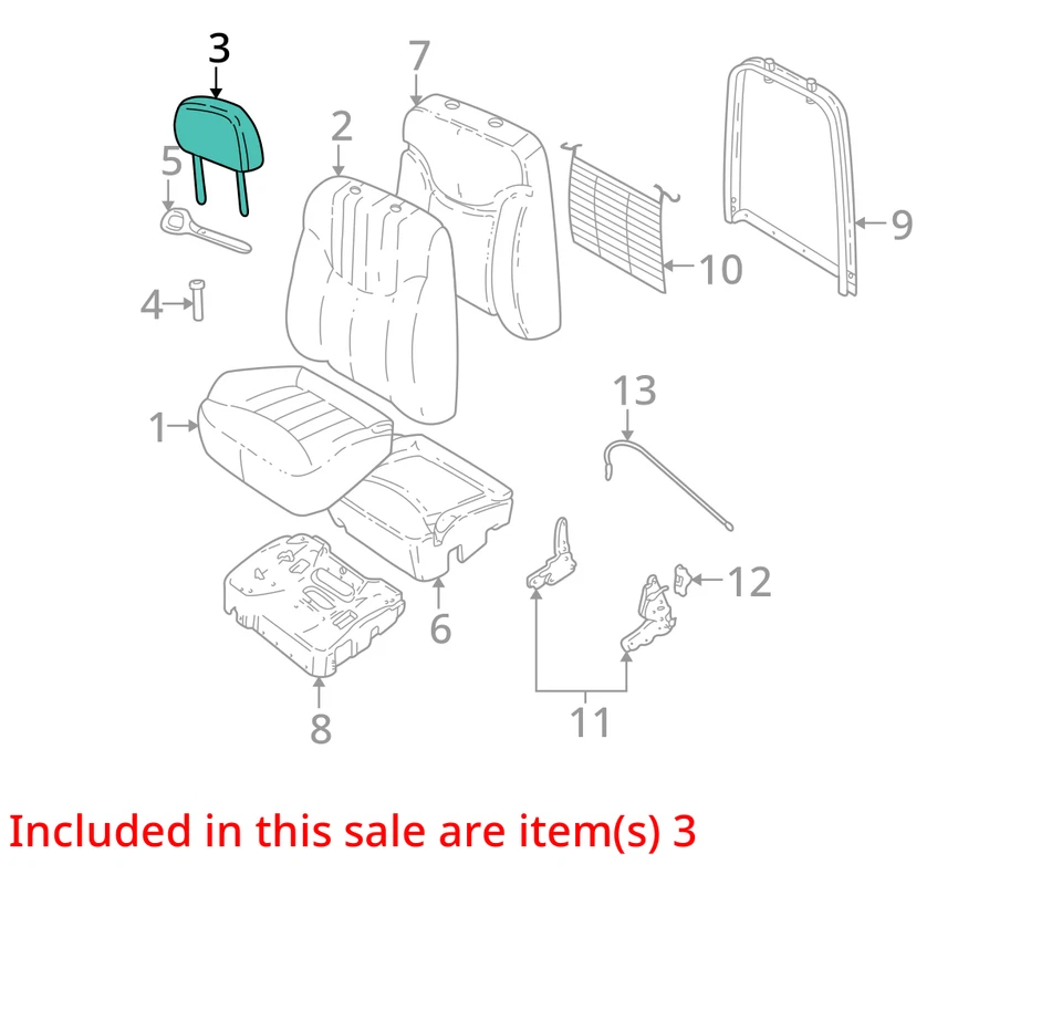 ПОДХОДИТ ДЛЯ 1999-2001 PONTIAC GRAND AM УДЕРЖИВАЮЩЕЕ УСТРОЙСТВО ASM D/SEAT HD 22609357 - НОВЫЙ ОТ ОРИГИНАЛЬНОГО ПРОИЗВОДИТЕЛЯ - Изображение 2 из 3