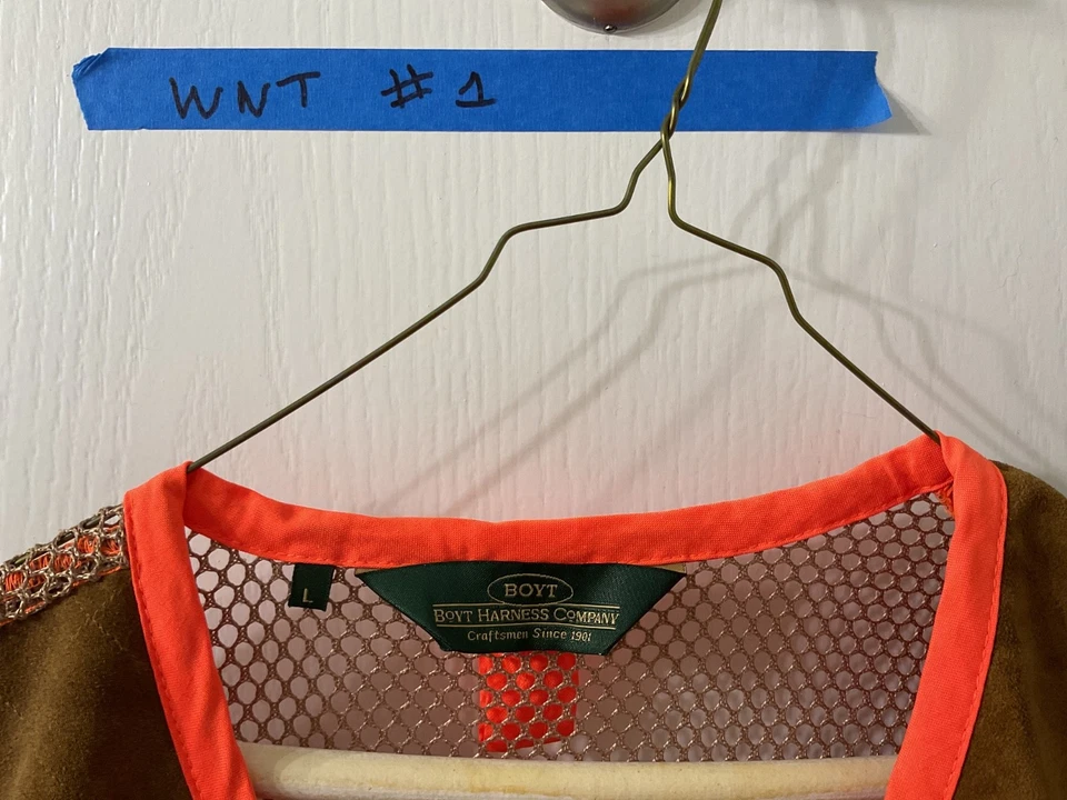 BOYT HARNESS MESH BACK ORANGE UPLAND HUNTING VEST HU101 large - Image 2 of 4