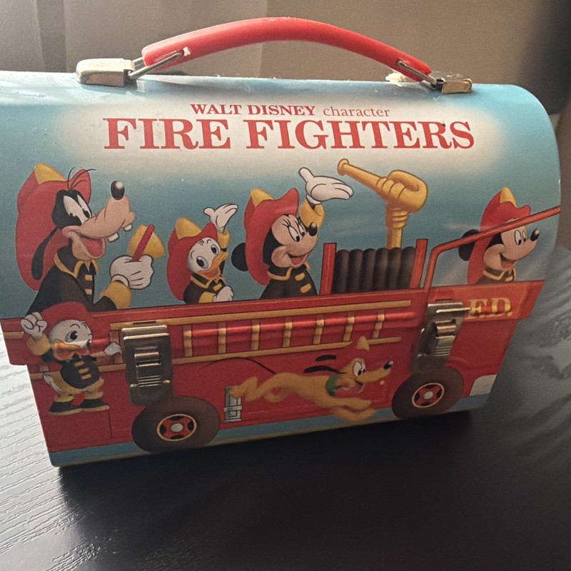 Vintage Hallmark Walt Disney Character Fire Fighters Limited Edition Lunchbox