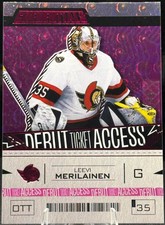 Leevi Merilainen 2023-24 Credentials #178 Debut Ticket Access Pink 09/49! RARE!