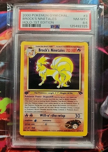 Brock's Ninetales (1st Edition) graded PSA 8.5 for sale on eBay