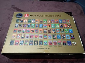 Atari Flashback 8 Gold Deluxe HD Console Wireless Controllers - Gold Used