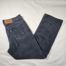 Vintage 1990s Levi's Men's 517 Corduroy Pants W38 L32 Made in USA White Tab Gray