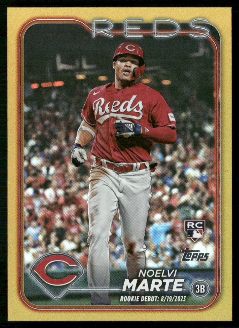 2024 Topps Update Gold Noelvi Marte RC Cincinnati Reds #US187