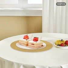 100PCS Charger Plates Set Round Charger Plates Charger Plate for Wedding Party