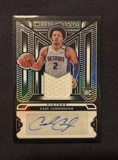 Cade Cunningham 2021-22 Panini Obsidian Rookie RC Patch Auto /99 RJI-CCU Pistons
