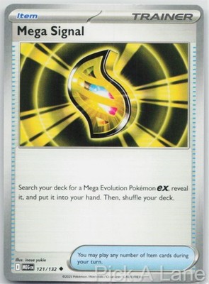Mega Signal 121/132 Uncommon Mega Evolution Pokemon Near Mint