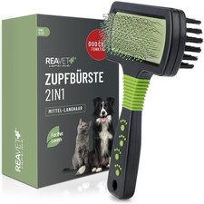 REAVET Zupfbürste 2in1 Doppelseitige Hundeb�...