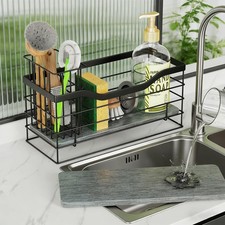 Lorthynex SUS304 Stainless Steel Sink Basket   Quick-Drying Silver
