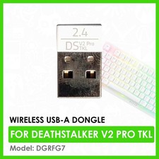 Genuine OEM Razer USB-A Deathstalker V2 Pro TKL Dongle  Color: White  DGRFG7