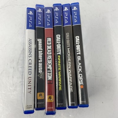 lot of 6 ps4 games-4237