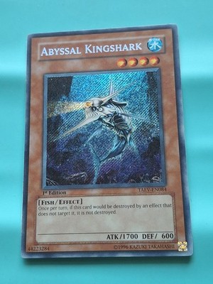 Yugioh Card - Abyssal Kingshark - TAEV-EN084 - Secret Rare - 1st Edition - LP