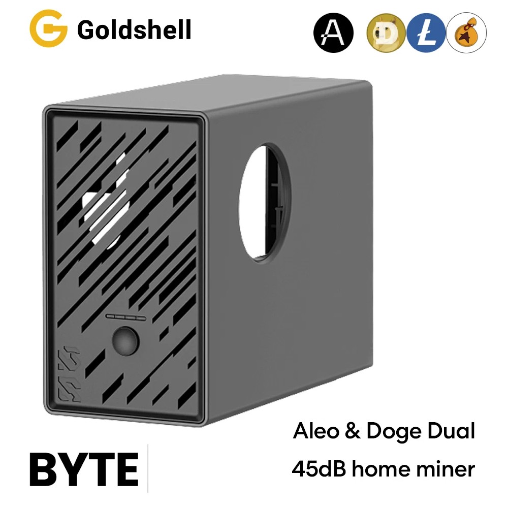 Goldshell BYTE Miner 65Mh/s 45 W home miner w/AE/DG/AL/XT Card +140W Chager LOT