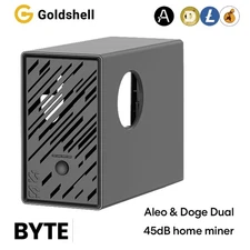 Goldshell BYTE Miner 65Mh/s 45 W home miner w/AE/DG/AL/XT Card +140W Chager LOT