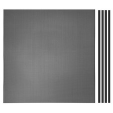 PC Fan Dust Mesh 19.7"x19.7" 1mm Hole, Dust Filter with Magnetic Strip Black