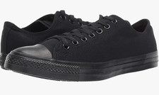 Converse Unisex Chuck Taylor All Star Canvas Low Top - Black Monochrome