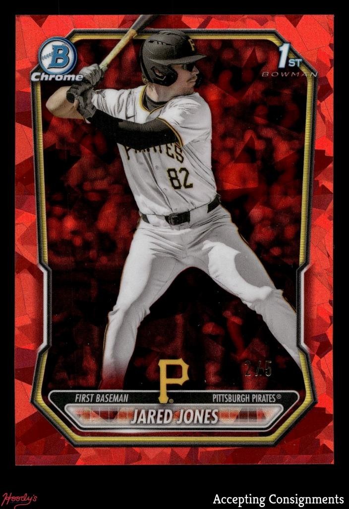2026 Bowman Chrome Sapphire Red Refractors #BCP6 Jared Jones 1st Rookie 2/5