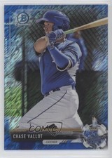 2017 Bowman Chrome Prospects Blue Shimmer Refractor Chase Vallot #BCP10 y0i