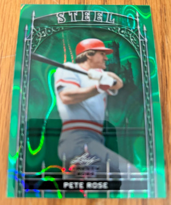 2024 Leaf Trinity Mega Box Pete Rose Steel GREEN  # 3/5