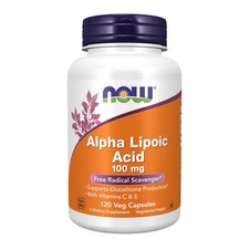 Alpha Lipoic Acid 120 Veg Caps 100 Mg by Now Foods