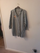 Primark Ladies Disney Bambi Green Checked Night Shirt XL