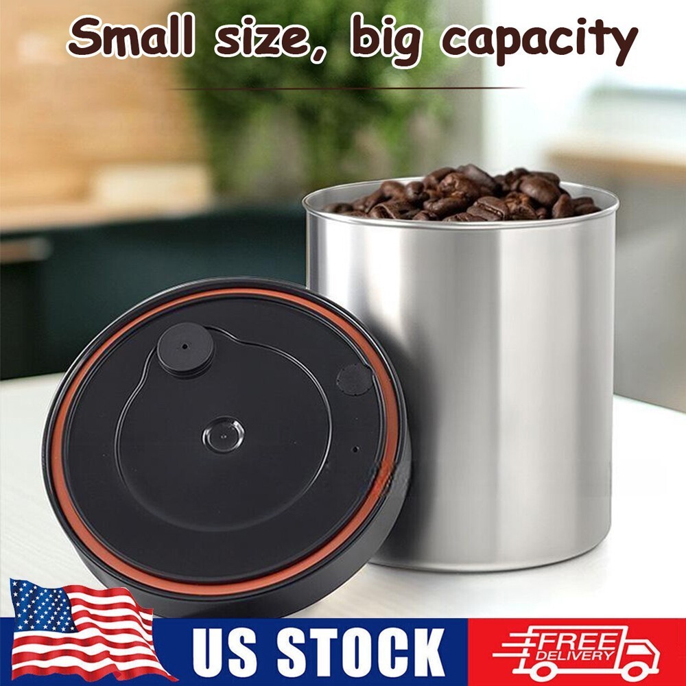 Coffee Beans Vacuum Sealed Tank Glass Moisture-proof Food Storage Container Jar