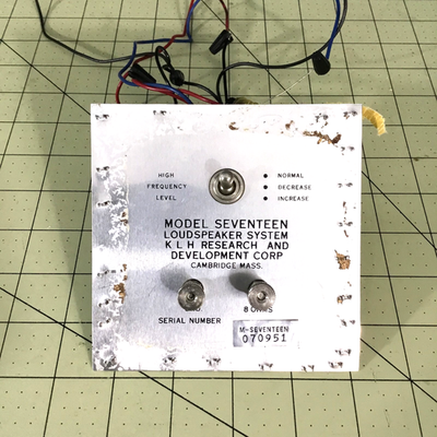 KLH Model 17 Crossover - 2 Way - Play Tested, Great Sound