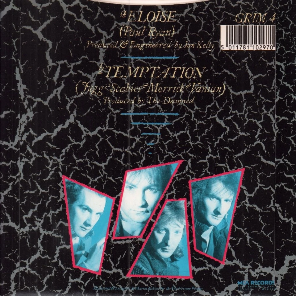 Damned (Punk) Eloise 7" vinyl UK MCA 1986 Silver injection label design in paper - Bild 2 von 3