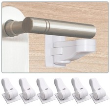 Child Proof Door Lever Locks 6 Pack with Adhesives, No Drilling Child Safety