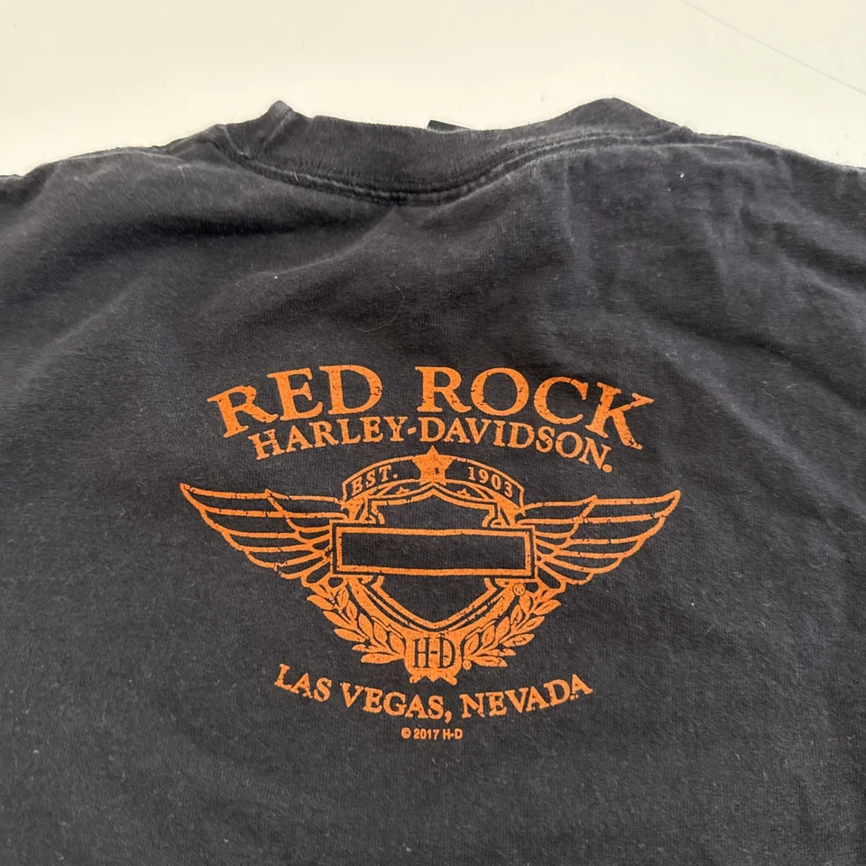 Harley Davidson T-Shirt BOYS Small Black Short Sleeve Motorcycle Tee - Image 4 of 4