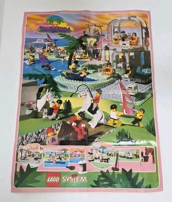 RARE! LEGO Paradisa System Vintage 1992 Promotional Poster