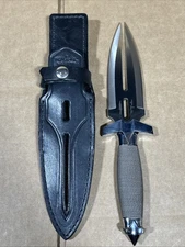 Gil Hibben Double Shadow Stainless Steel UC453 Blade Dagger Knife W/ Sheath