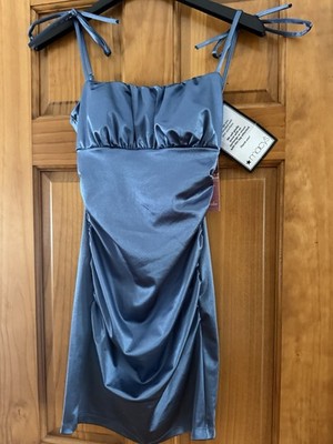 New With Tags Blue Emerald Sundae Short Formal Dress Size Small Juniors