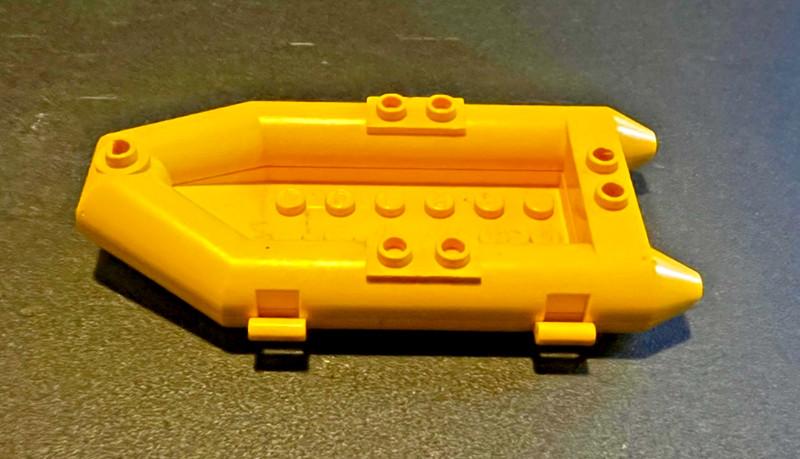 Lego Yellow Rubber Raft Boat Loose Replacement Piece Part Number 30086