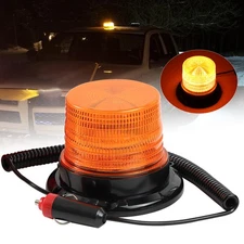 LED Warning Strobe Amber Flashing Beacon Magnetic Car Roof Recovery Light Bar