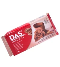 DAS Air-Hardening Modeling Clay -Terra Cotta Clay 2.2lb Block - Pliable Air Clay