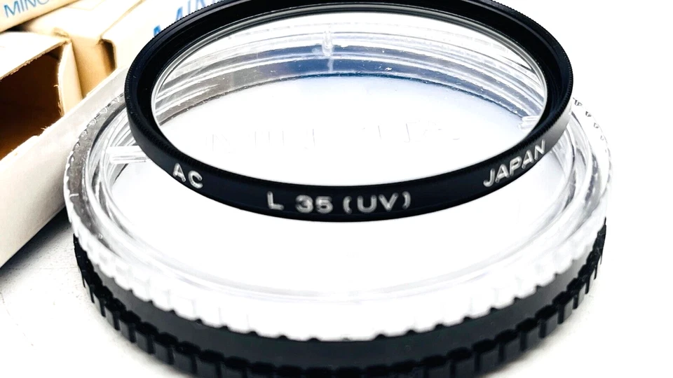 Filtro de lente UV Minolta original, en caja y estuche, {49 mm} Foto 2 de 2