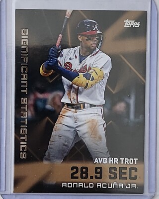 Ronald Acuna Jr. 2023 Topps Series 2 Significant Statistics Gold Parallel 30/75