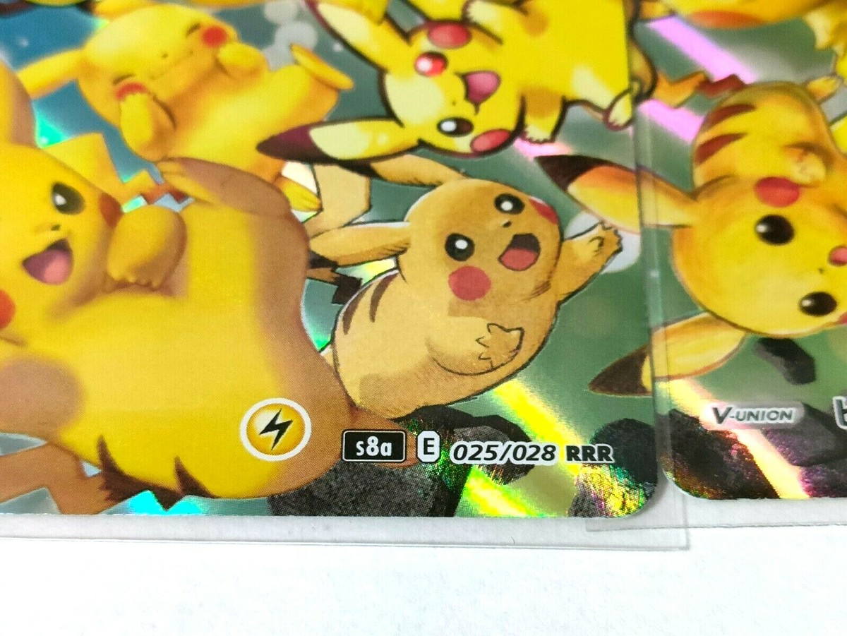 Pokemon Card Pikachu V-union 025/028-028/028 s8a 25th Anniversary