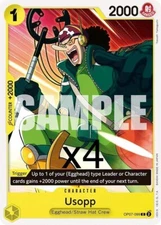 4X One Piece Card Game Usopp OP07-099 Common NM