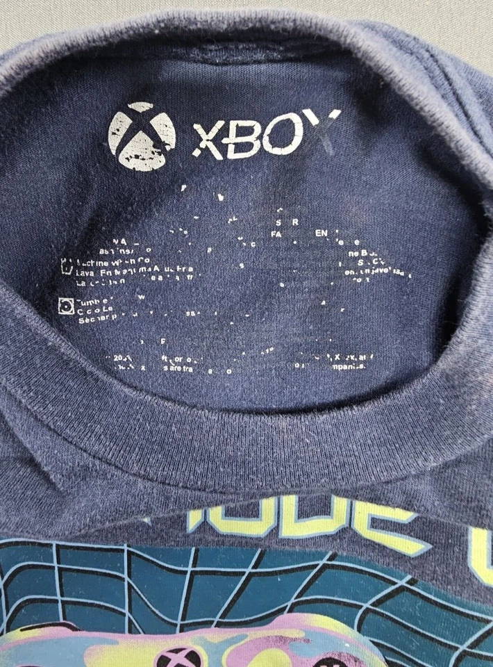Camiseta XBOX YOUTH Azul Modo Juego Encendido, Controlador Enciende Tus Sueños Sin Etiqueta Talla Foto 3 de 4