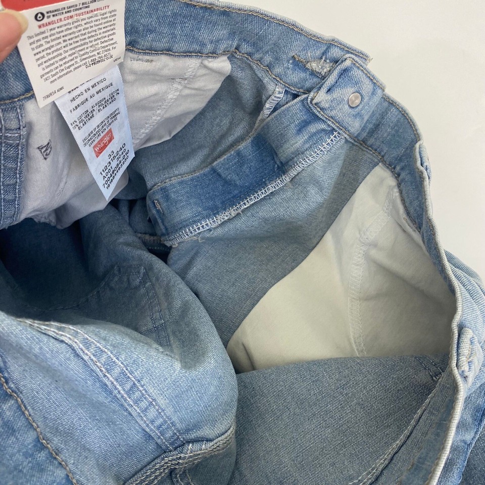 Wrangler Jeans Co Antique Blue Size 33 Carpenter Denim Short Inseam 10