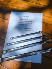 NEW NOS  Snap-On XBM810A 1214 1719 2224 12-Point Double Box End Wrench Set