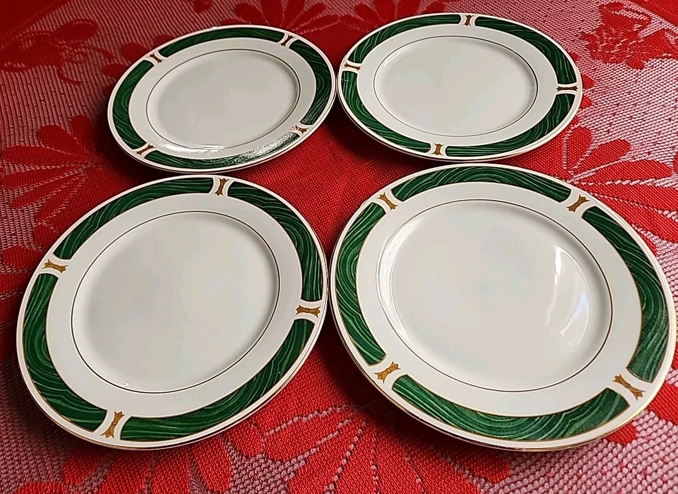 Set Of 4 Sango Majesty MALACHITE  7-5/8